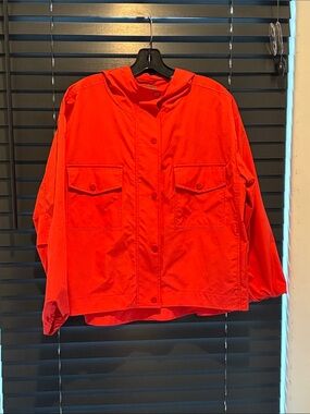 Lilla P Vibrant Red Snap-Neck Jacket